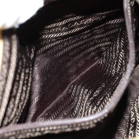 PRADA Tote Bag Nylon Yellow Silver Auth 84670 - Picture 11 of 16